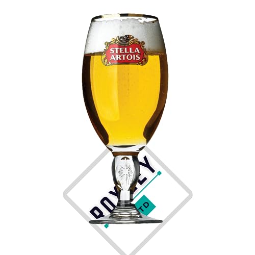 Roxley Stella - Vaso de cerveza nucleado (57 cl, 1 pinta nucleada, 57 cl)