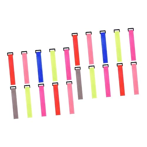 balacoo 2sets Fishing Rod Sticker Rod Accessories Fishing Pole Binding Belt Straps 10pcs*2 Random Color