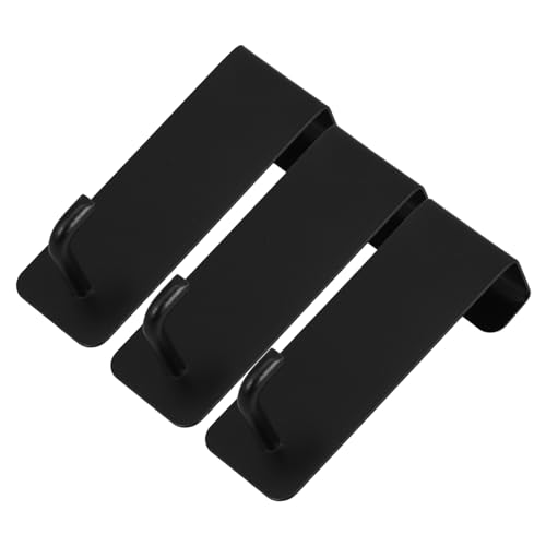 POPETPOP 3pcs Over The Door Hooks Sturdy Metal Hangers for Towels Coats Bags Versatile Storage for Bathroom Kitchen Garage Office and Dormitories