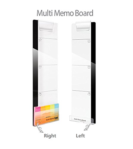Home-organizer Tech Notes Holder and Reminder Memo Board for Computer Monitors Screen Acrylic Message Boards Memo Pads (Left) - Thumbnail 5