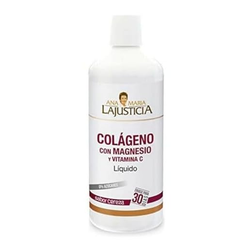 Colágeno con Magnesio y Vitamina C Líquido Bebible (Sabor Cereza) 1 L de Ana Maria Lajusticia
