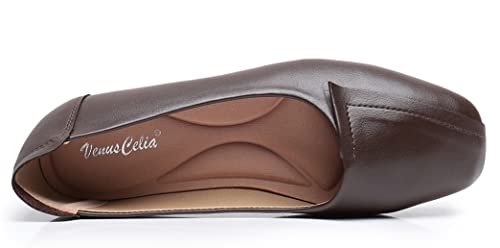 VenusCelia Women's Plain Dance Flat Shoe4