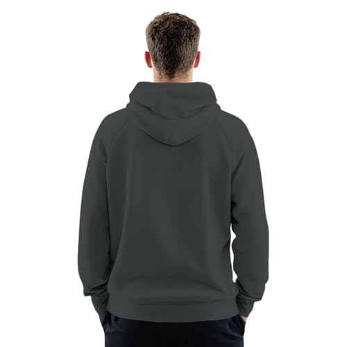 Men's Quarter Zip Hoodies Long Sleeve Fleece Hooded Drawstring Sweatshirt Fall Winter Fashion Clothes3