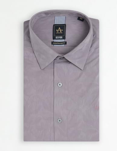 Image of Arrow Newyork Men's Textured Manhattan Slim fit New York Shirt