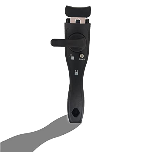 Vastsea PoignéE de Casserole Universelle, PoignéE Ergonomique Anti BrûLure, Anti BrûLure PoignéE Amovible, pour Batterie de Cuisine, PoêLe Wok, Casserole (Noir)