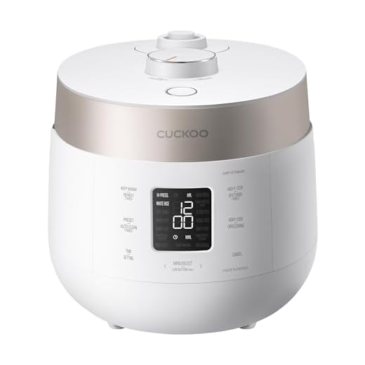 CUCKOO Twin Pressure Rice Cooker 6-Cup Uncooked / 12-Cup Cooked with Nonstick Inner Pot, Versatile Rice Maker & Warmer with 16 Menu Options, Open Cooking Mode, Voice Guide, White (CRP-ST0609FW)