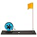 Portable Ice Fishing Rod Tip Up with Flag Marker Pole Indicator, Foldable Ice Fishing Indicator for Ice Fishing Lovers, Blue ABS Fishing Tip Up with Orange