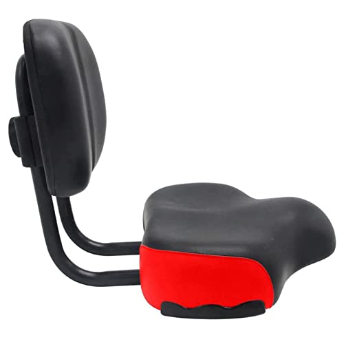 Asiento de bicicleta con respaldo universal sillín de gran tamaño para triciclo