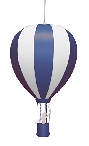 R&M Coudert Lampe Suspension Montgolfière Bleu pour chambre d'enfant - Luminaires