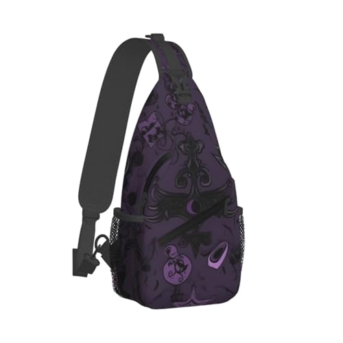 Bolso cruzado urbano negro para hombre y mujer miniatura 2