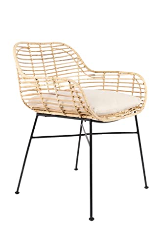 Felis Lifestyle 1200141 Sedia Tiger, Rattan, Beige, 57 x 60 x 82 cm