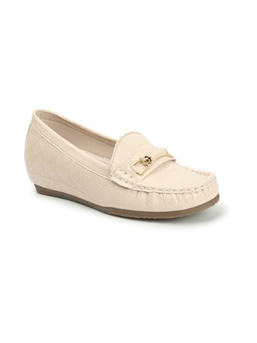 Image of Carlton London Women Comfortable Slip On Flat Loafer Ballet with Heels, for Party and Wedding, Casual and Formal Occasions