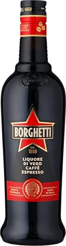 Caffè Borghetti 25% vol. |Kaffeelikör mit original italienischem Espresso | Ideal für Cocktails oder als Digestif (1x0,7l)
