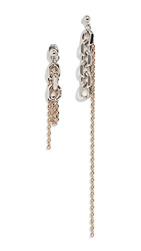 Justine Clenquet Women's Dana Earrings, Palladium/Pale Gold, One Size