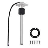 Geloo Fuel Gas Sender Stainless Steel Fuel Sending Unit Marine Boat Water Level Gauge Sensor 5 Hole fit Fuel &Water Gauge 240-33OHM 175mm