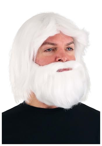 Perruque et barbe Roi Neptune adulte pour réussir facilement votre costume
