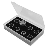 Alomejor Kit Durevole di Supporto Base per Movimento Dell'orologio per Movimenti BZ 2000 ETA 7750 e BZ 8500 Set da 8 Pezzi in Acciaio Inossidabile