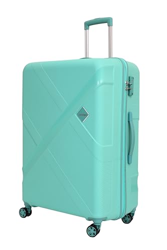 Image of American Tourister Kamiliant -8 Wheel, 3PC Set (Small + Medium + Large) Hard PP Suitcase for Travel /Trolley Bag for Travel /Travel Bag with TSA Lock & Smooth Sliding Double Wheel (Mint Aqua)
