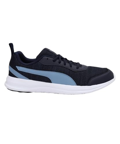 PUMA Men Flex T2 Running Shoe Blue Peacoat-Faded Denim - Image 3