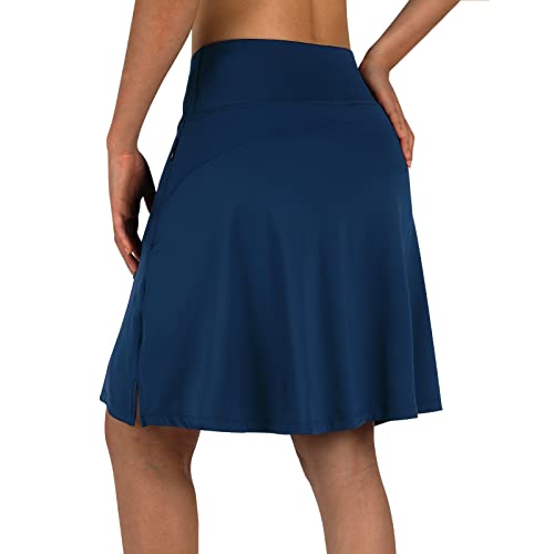 Image of ANIVIVO Women's Skorts Skirts 20 inch Knee Length,Long Tennis Golf Sports Casual Skirts with High Waisted Zipper Pockets