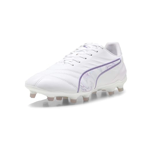 PUMA Womens King Pro Brilliance Firm Ground Soccer Cleats - White - Size 7.5 M2