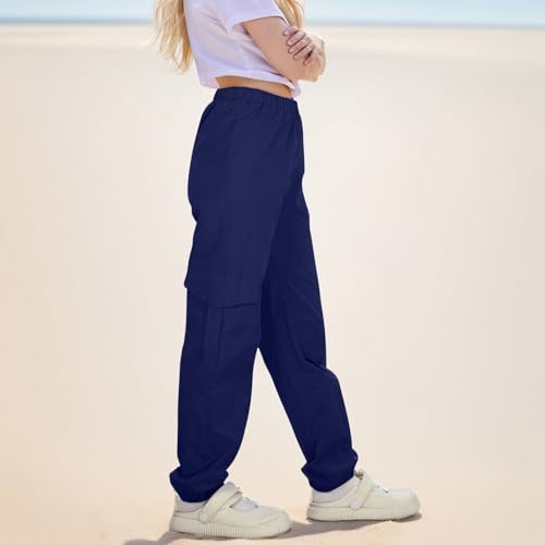 Pantalon cargo fille pour remplacer le jean rigide jogging extensible et tendance - 2