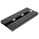 Genérico Colgador para Copas de Vino Colgante de Abs Negro Estante para Copas de Cristal bajo Armario para Cocina Bar y Hogar Organizador Práctico sin Perforaciones