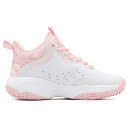 Kids Basketball Shoes, Leather Trendy Casual Sports Basketball Shoes Breathable Comfortable Boys Sneakers for Big Kids Girls Basketball Shoes3