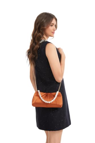 Image of Womens Evening Clutch Pearl, Bride Evening Clutch Purses for Women, Formal Clutch Purses for Women Evening Prom
