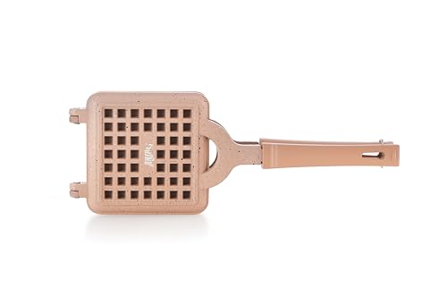 Image of Anjali Biscoff Waffle Toaster, Compact and Durable Non-Stick Waffle Maker, Even Heat Distribution, Easy-Clean Surface, Ideal for Homemade Crispy Waffles