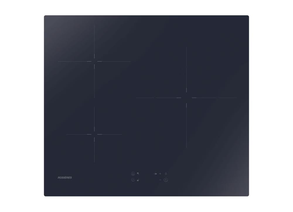 Rosières RI633C/M1 Plaque à induction 3 feux, 60 cm, 7200 W, Booster 3600 W, Double zone, Commandes tactiles frontales, Noir