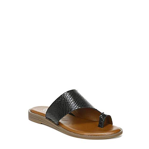 Franco Sarto Womens Gem Black Slide Sandal 7 M
