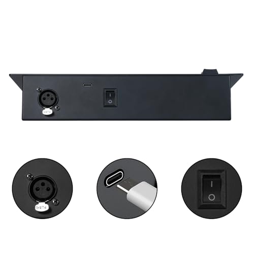 Image of DaBeatz 40 Channel DMX 512 Lighting Control Console with Built in Rechargeable Battery Type C Charging Power for Stage Lighting, DJ, Mobile Heads, Bars, Live Shows, Parties
