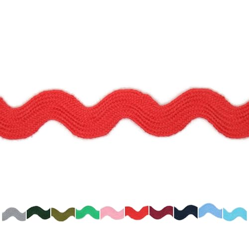 Catálogo para Comprar On-line Cintas en zigzag más recomendados. 40 CTR02085 - Ribete de algodón RIC Rac de 3/4 pulgadas - 5 yardas - Cinta de encaje para coser ropa, envoltura de regalos, decoración de fiesta en el hogar