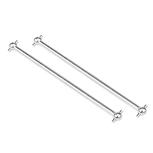 Ejes de Transmisión del Coche RC, 2 pcs 101 mm Metal Dog Bone Ejes de Transmisión para FS 53633/51805/51806 1/10 Escala RC Coche Piezas de Accesorios(Plata)