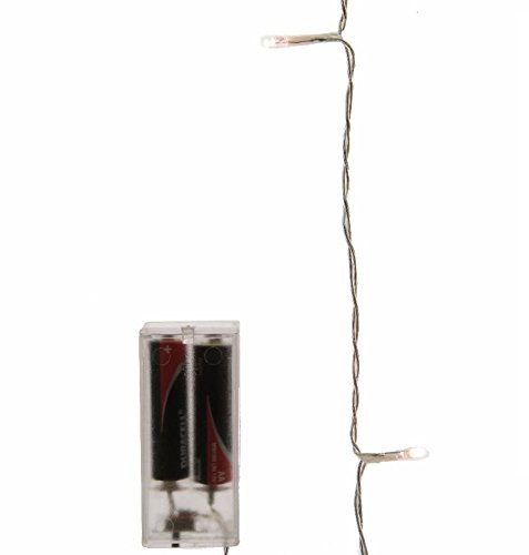 Batteriebetriebene LED-Lichterkette Für Innen – 275 Cm, 20 Warmweiße LEDs, Transparentes Kabel