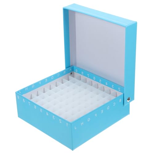 ARTSEWPLY 冷凍保存対応多格子遠心管収納ボックス プラスチック 紙製耐久性サンプル保管容器 研究室用マイクロ遠心管用収納ケース