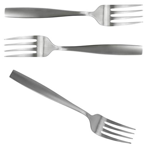 Iconikal Serving Forks Utencil Set, Satin Stainless Steel, 3-Pack