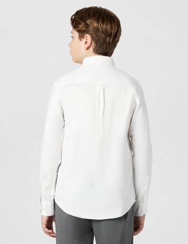 Image of IZOD Boys' Long Sleeve Solid Button-Down Collared Oxford Shirt with Chest Pocket