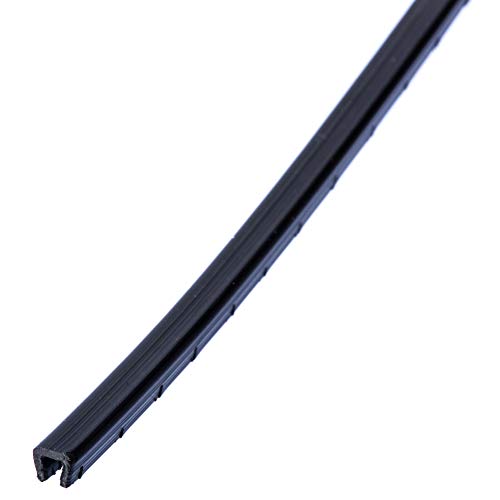 Panduit GEE99F-A-C0 Slotted Adhesive Lined Grommet Edging, Weather Resistant Polyethylene, 100' x 0.17