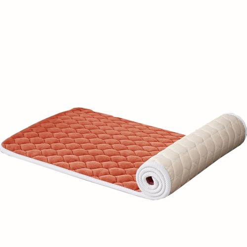 Miecoae Cojines a Medida para Banco/Silla/Sofá/Ventana 1.5cm Grosor, Flanela Caliente Antideslizante Lavable, Cintas Adicionales Opzionales para Interior/Exterior(Café,30x35cm 12x14in)