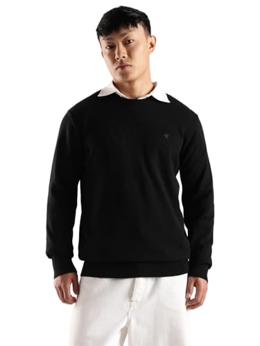 Pull à col rond compact Calvin Klein homme noir S