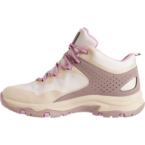 Skechers Women's Relaxed Fit Trego Tuscarora Hiking Boots, Mauve/Natural, 10 M US2