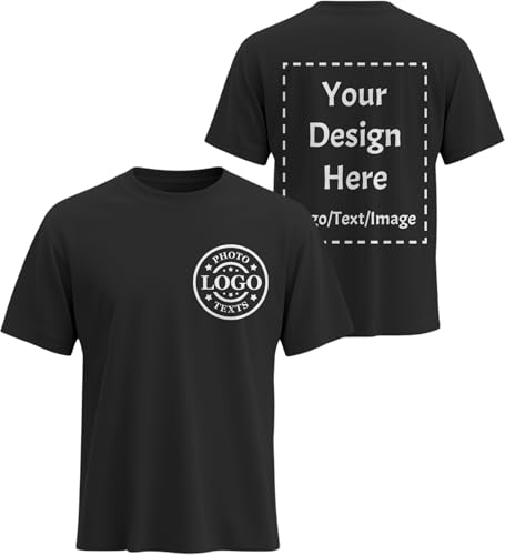 Custom T Shirts Made in USA Bulk Customized Heavy Cotton Short Sl...