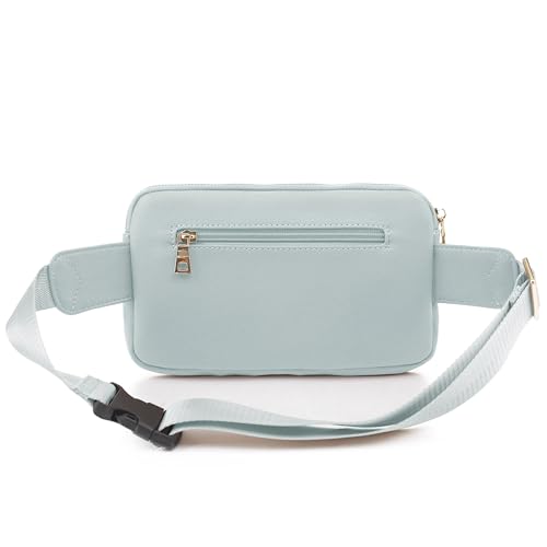 LOVESOME Vegan Leather Everywhere Fashion Waist Bag Fanny Pack Crossbody Bag Belt Bag Sling Bag with Adjustable Strap for Women (Mint) - Image 6