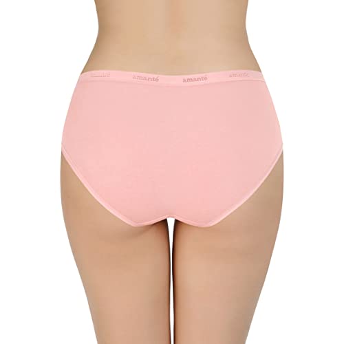 Image of Amante Solid Cotton Low Rise Hipster Panty Pack(Pack of 3)