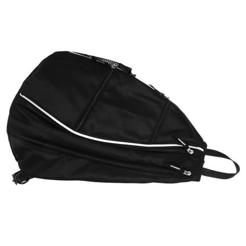 LIOOBO Multi-function Cricket Ball Paddle Bag Lightweight and Compact Ball Racket Organizer Ball Accessory Protector Black Design