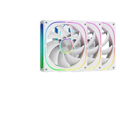 Ventilador de caja ARGB de 140 mm para montar un PC gaming silencioso y luminoso con espacio blanco
