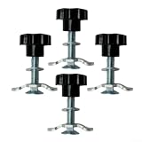 4 pezzi L Track Tie Down Accessori, M8 x 60 mm, fissaggi filettati in acciaio zincato, cinghie di carico per camion, furgoni, rimorchi, kit di fissaggio sicuro per merci, bulloni resistenti alla