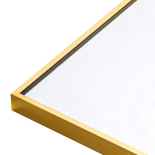 Koonmi Gold Mirrors for Wall, 36x48 Inch Bathroom Mirror, Rectangular Wall Mirror for Living Room Bedroom Bathroom, Hangs Horizontally or Vertically
